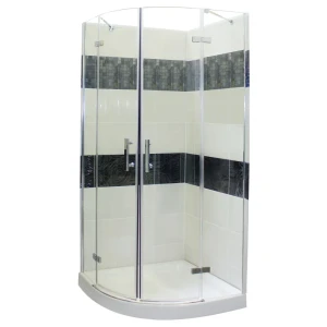 Душевая ширма Sensea Alur 1/4 круга для поддона 90х90 см 18128256 STLM-2122775