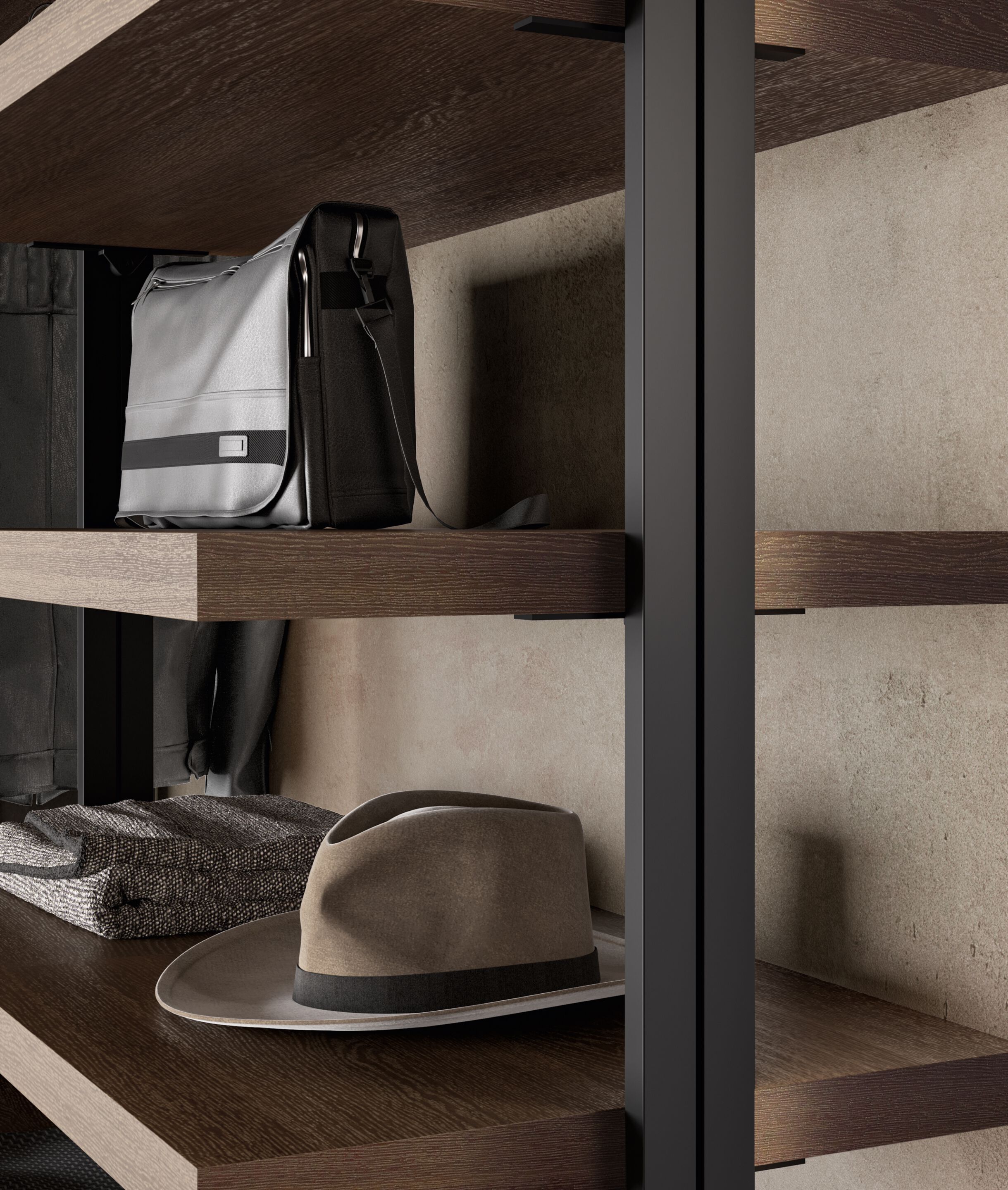 Модульная гардеробная с алюминиевыми рамами Dall'Agnese Wardrobe Collection ARCH-00135172 - Вид №2