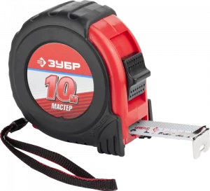 Рулетка Зубр Мастер 10мх25мм обрезиненный корпус