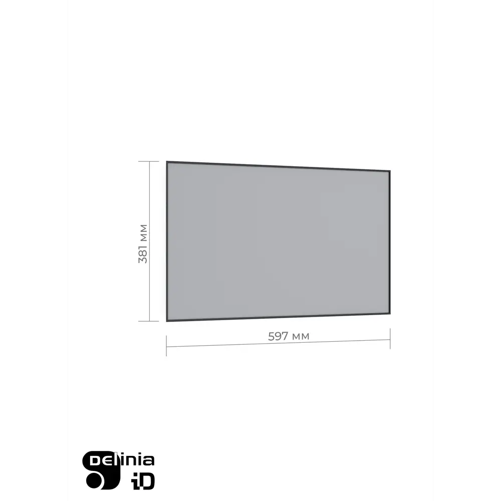 Фасад кухонный Вельск Delinia ID с алюминиевой рамой и стеклом 59,7×38,1 см черный 86799223 STLM-0879811 - Вид №16