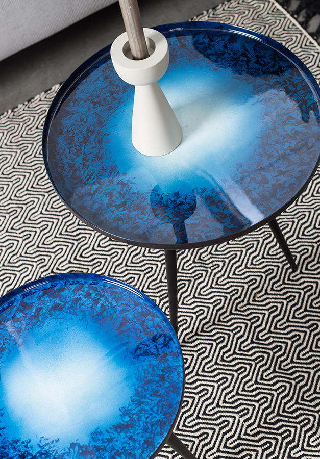 Комплект журнальных столов Flow set of 2, 2 шт, синий Zuiver 2300090 - Вид №5