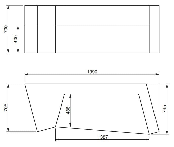2-местный диван из пены QM Quinze & Milan Dai ARCH-00014624 - Вид №2