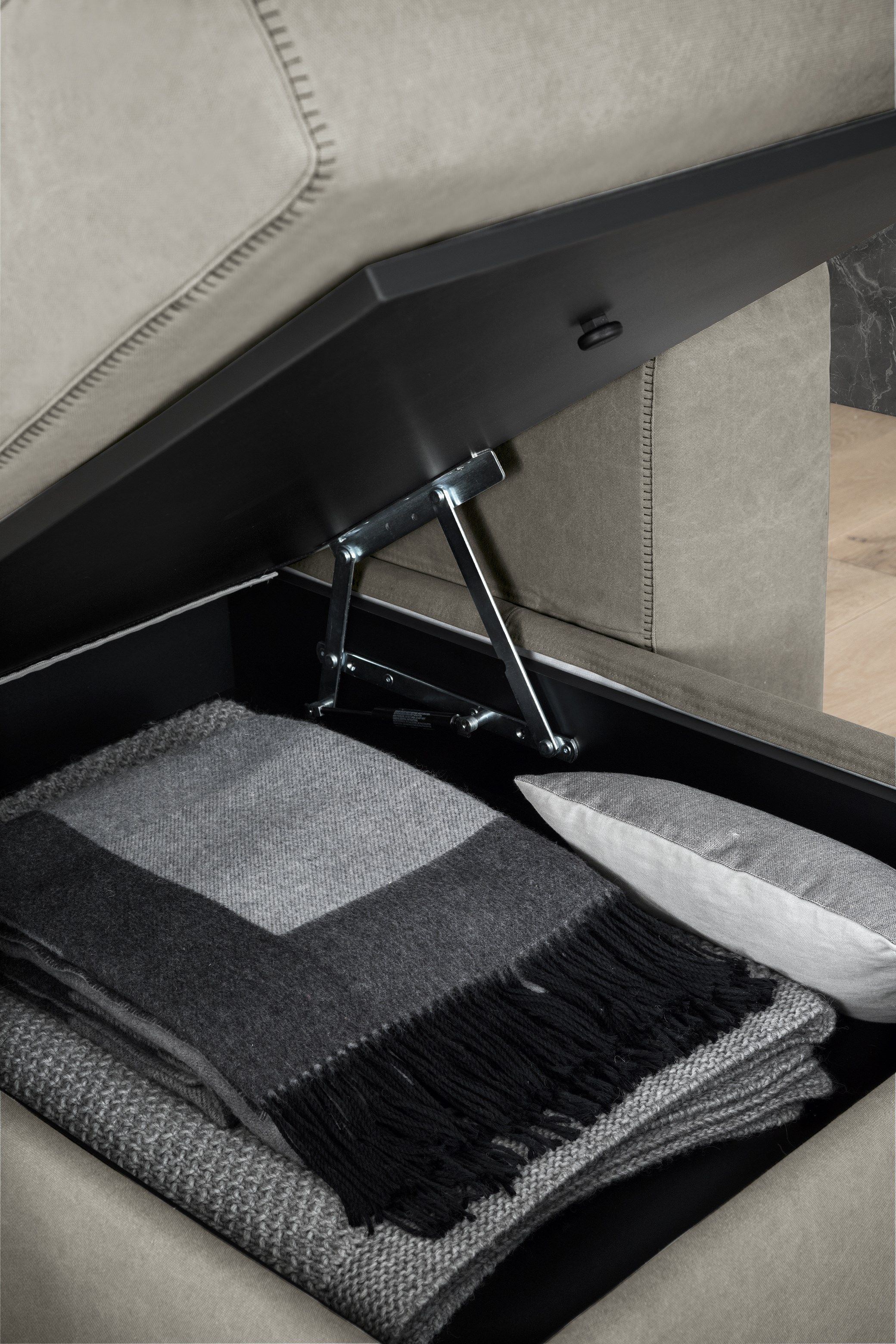 Двуспальный диван-кровать из ткани с полуостровом Felis Day &amp ARCH-00089866 - Вид №7