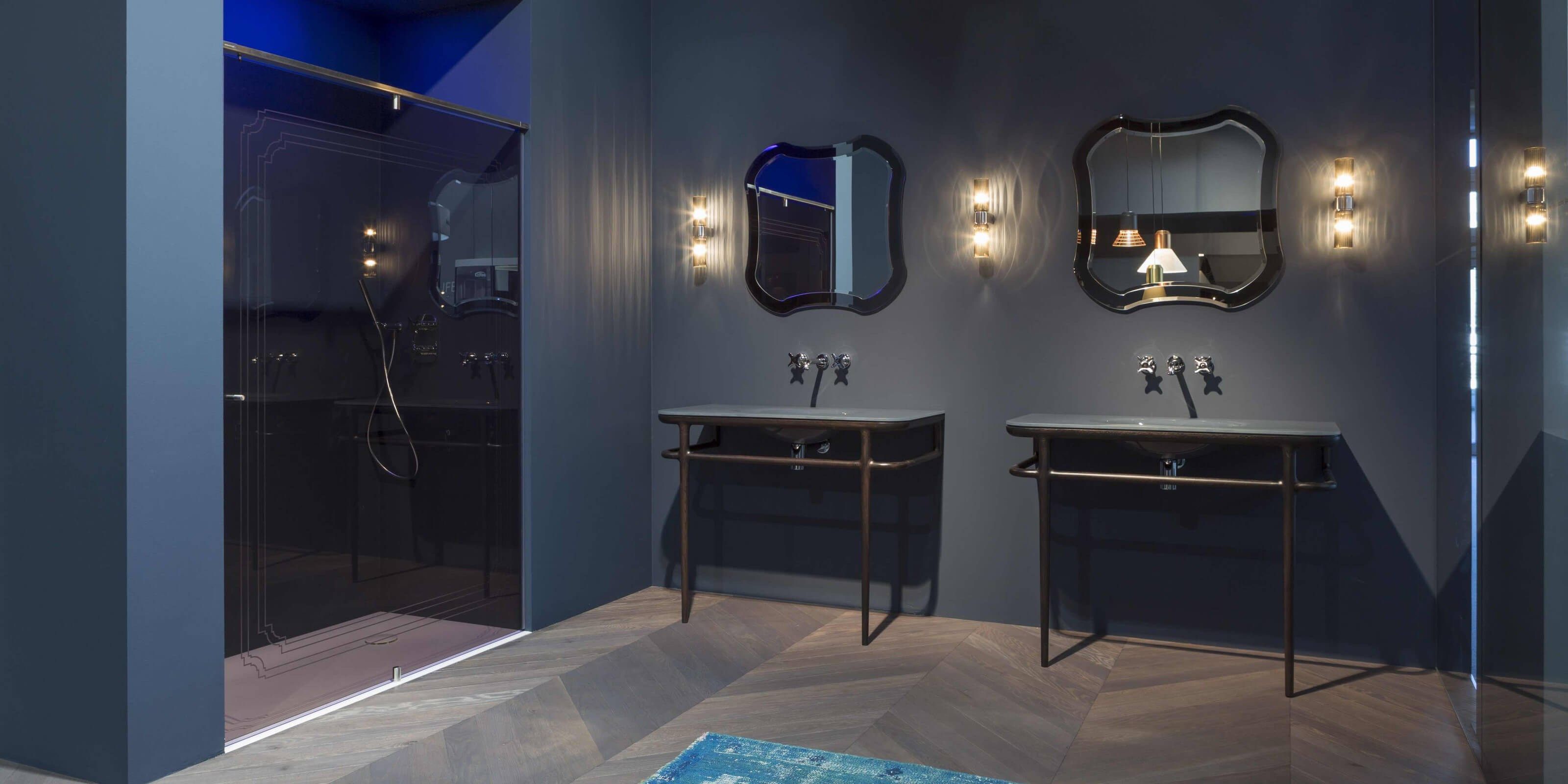 Модульная хрустальная душевая кабина с поворотной дверью Antoniolupi BILICO ARCH-00143850 - Вид №3