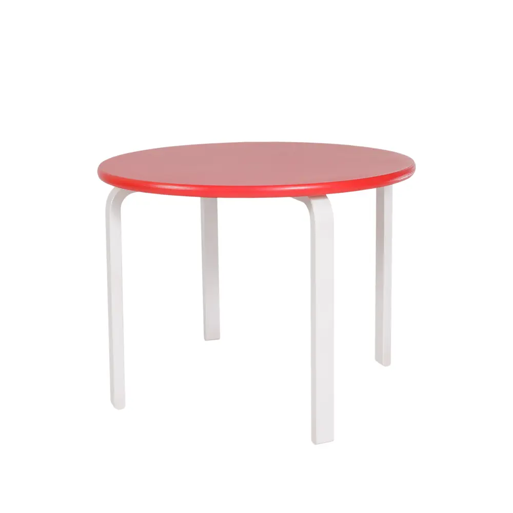 Стол детский Ромашка круг 60x40 см дерево цвет бело-красный Santreyd STLM-2022827 - Вид №1