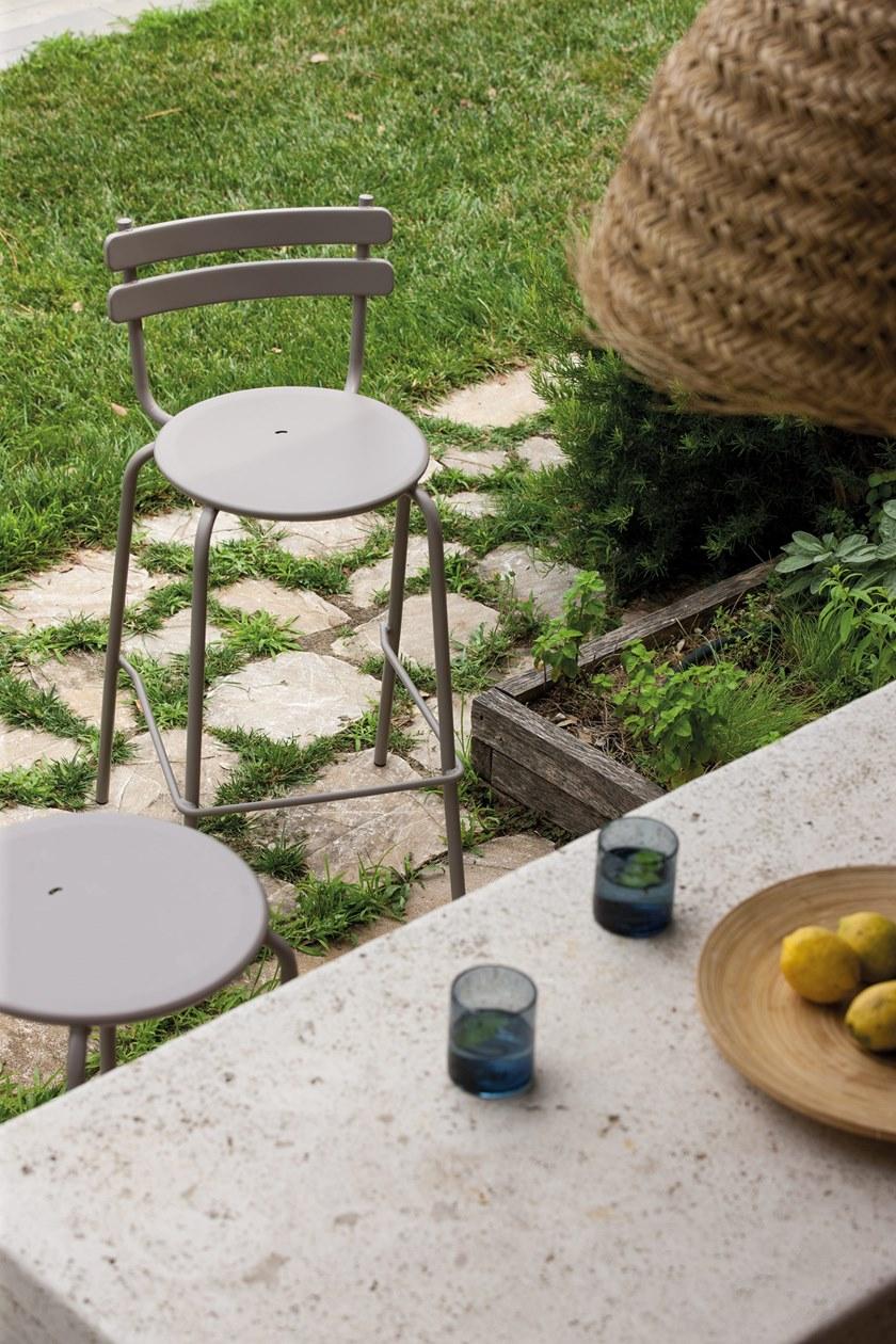 Vermobil Барный стул из металла со спинкой Grace Gr150 - Вид №6