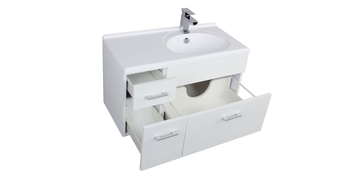 Комплект мебели Aquanet Данте 85 R белый 00164816 - Вид №4