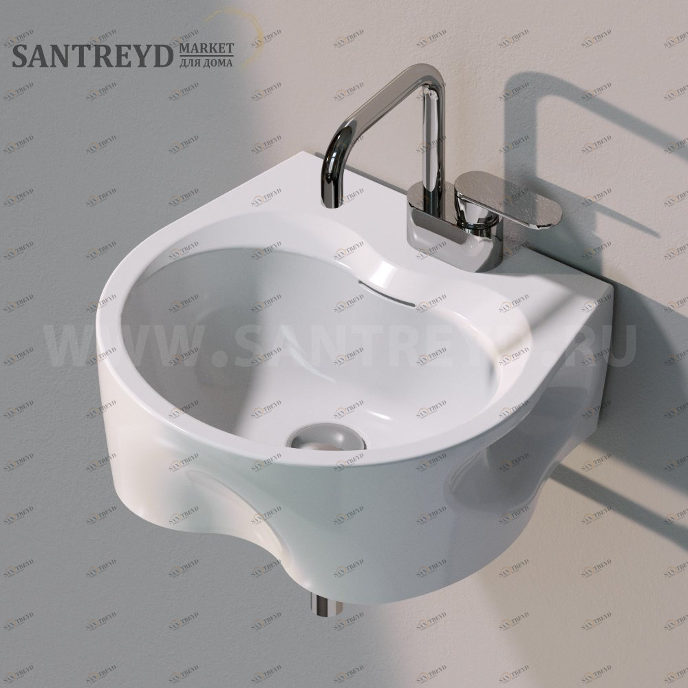 VD44L9016 Подвесная раковина настенная овальная Ceramica Flaminia Void белая