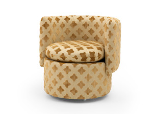 Тканевое кресло с колесами