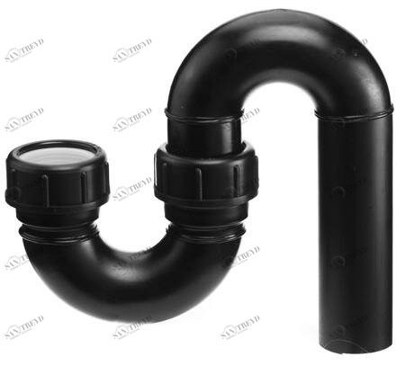 SANIT 127882080040 Сифон, ПЭ-сток перпендикулярно 