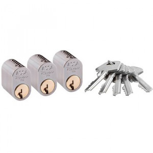 Комплект цилиндров ASSA 1301x3 MCR + 5 ключей