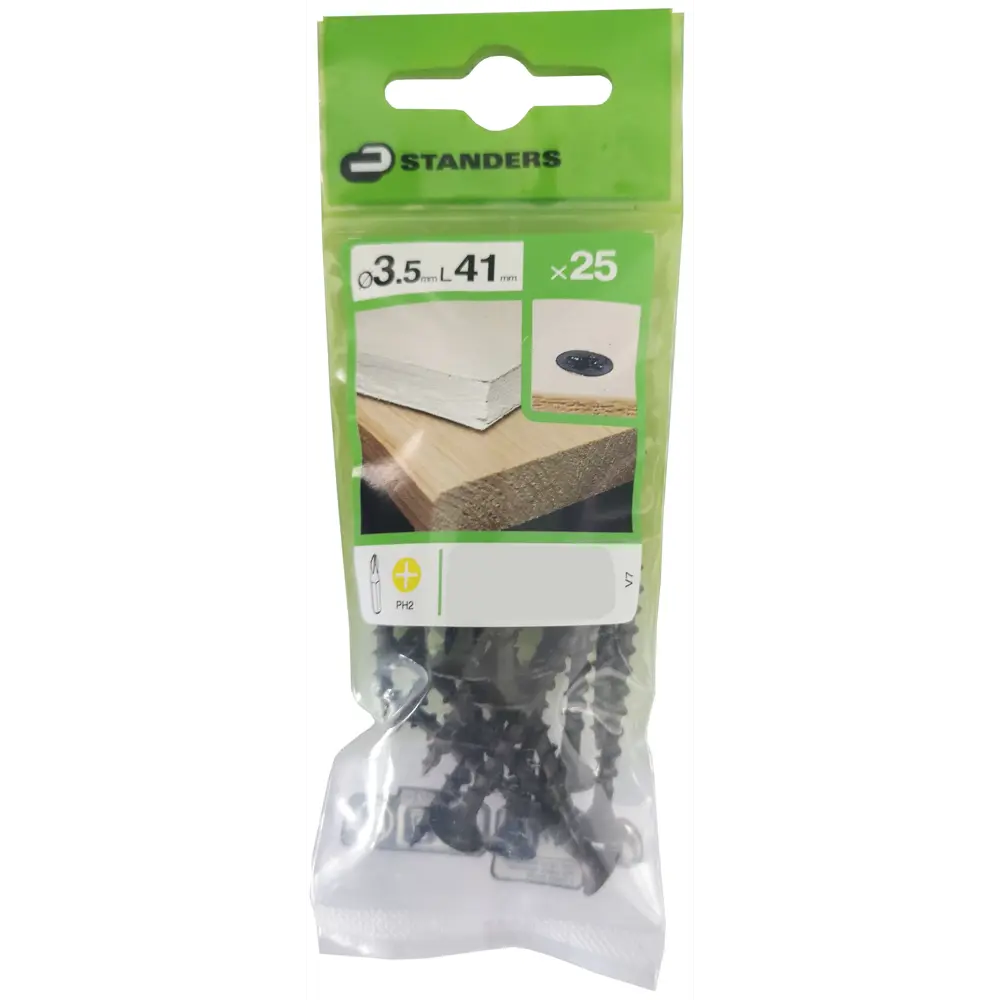 Саморезы для дерева STANDERS фосфатированные 3.5x41, 25 шт STLM-2089857 - Вид №2