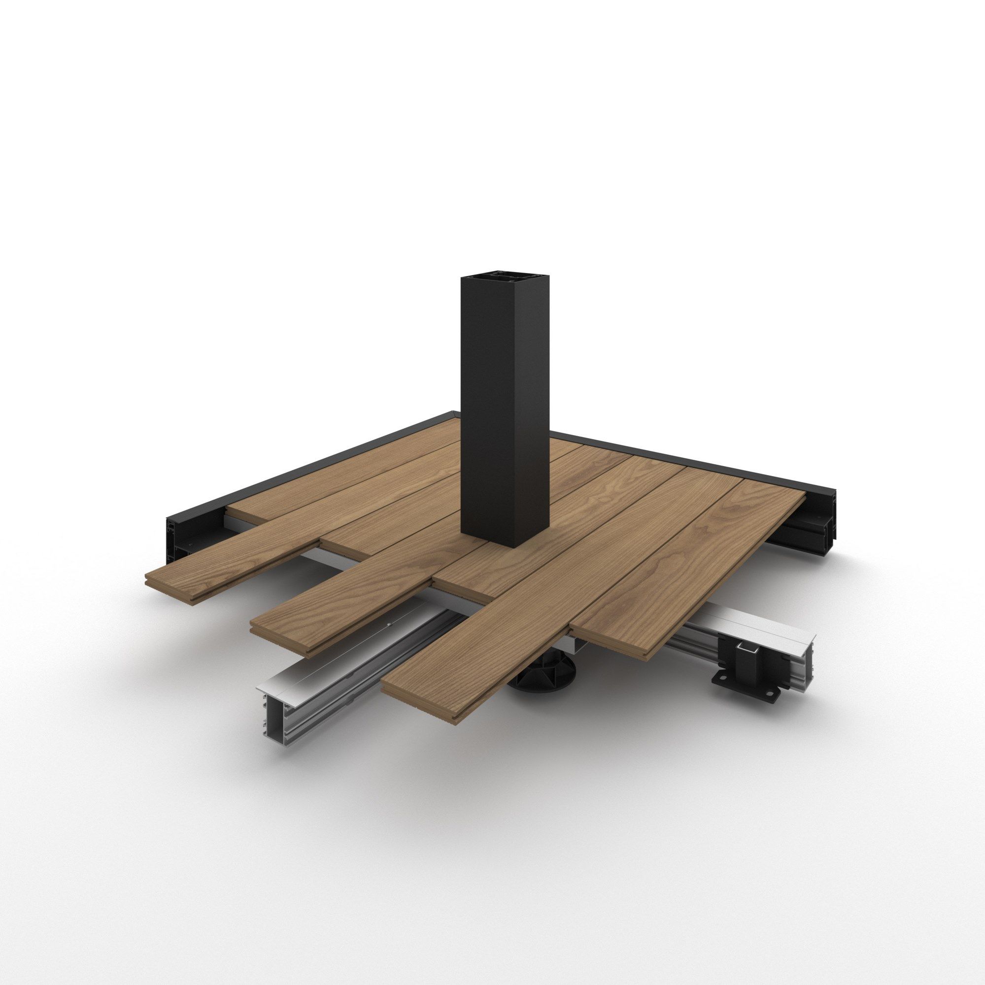 Алюминиевая напольная подставка для пергол Pratic SET ARCH-00021060 - Вид №1