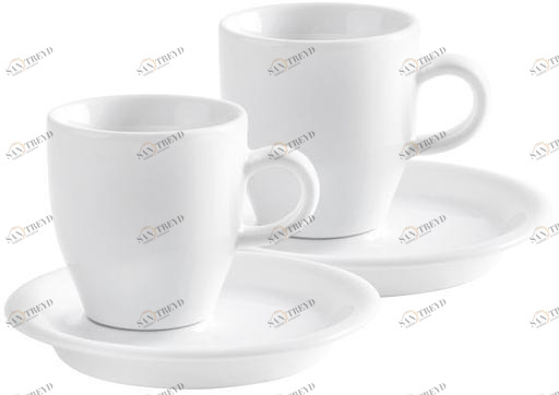 21D248A90021C Кафе Сомелье 2,0 эспрессо Doppio набор 0,05 л для 2-х человек 4-х частей белых Kahla-porzellan 