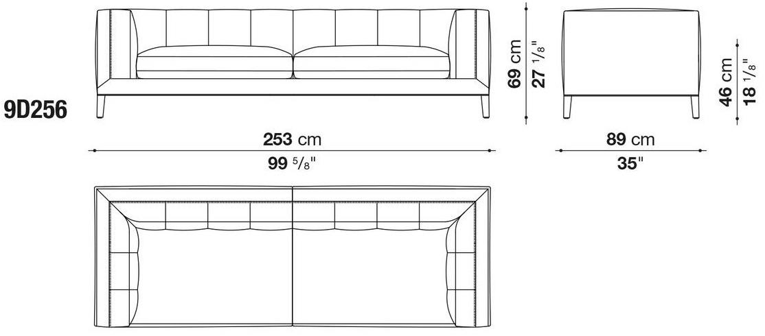 Maxalto Модульный угловой диван из ткани Dives sun-id-1407259 - Вид №2