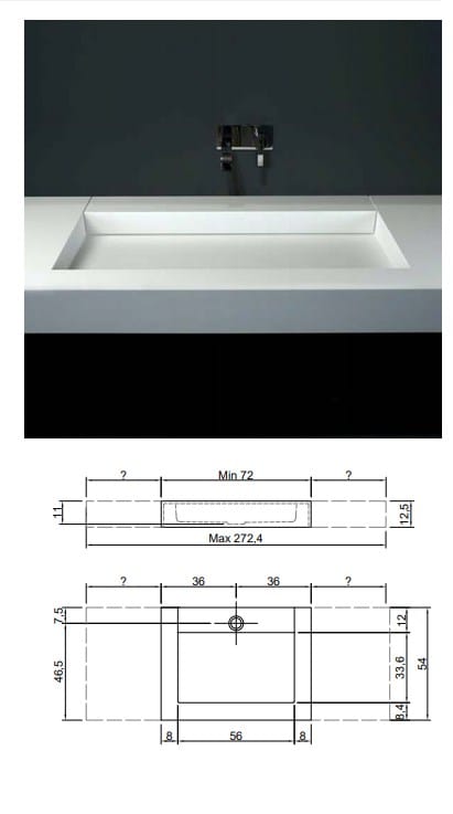 Прямоугольная раковина в Moodlight Antoniolupi слот ARCH-00098015 - Вид №9