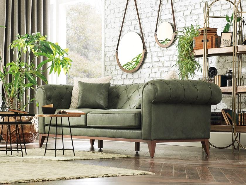 Enza Home Тафтинговый 3-местный диван из ткани Chelsea sun-id-1381526 - Вид №5