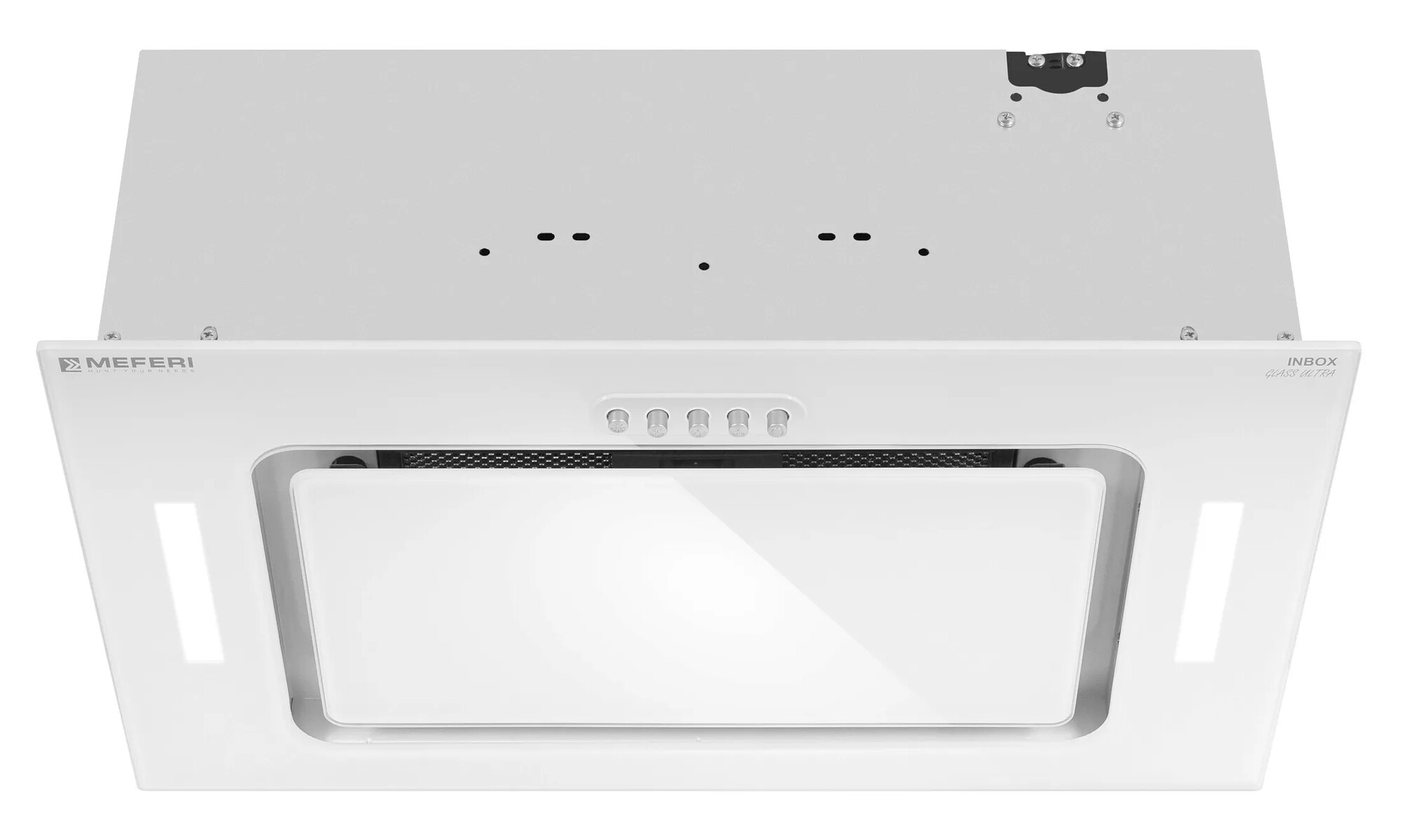 9168693 Вытяжка полновстраиваемая Meferi INBOX52WH GLASS ULTRA белый/белый STDN-0080699 - Вид №1