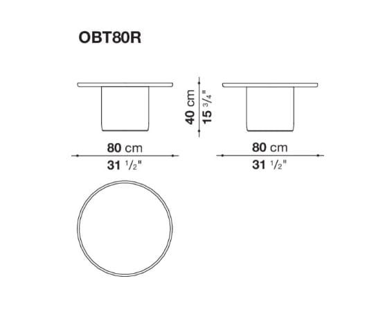 Полиуретановый садовый журнальный столик с мраморной столешницей B&B Italia Outdoor BUTTON ARCH-00127623 - Вид №15