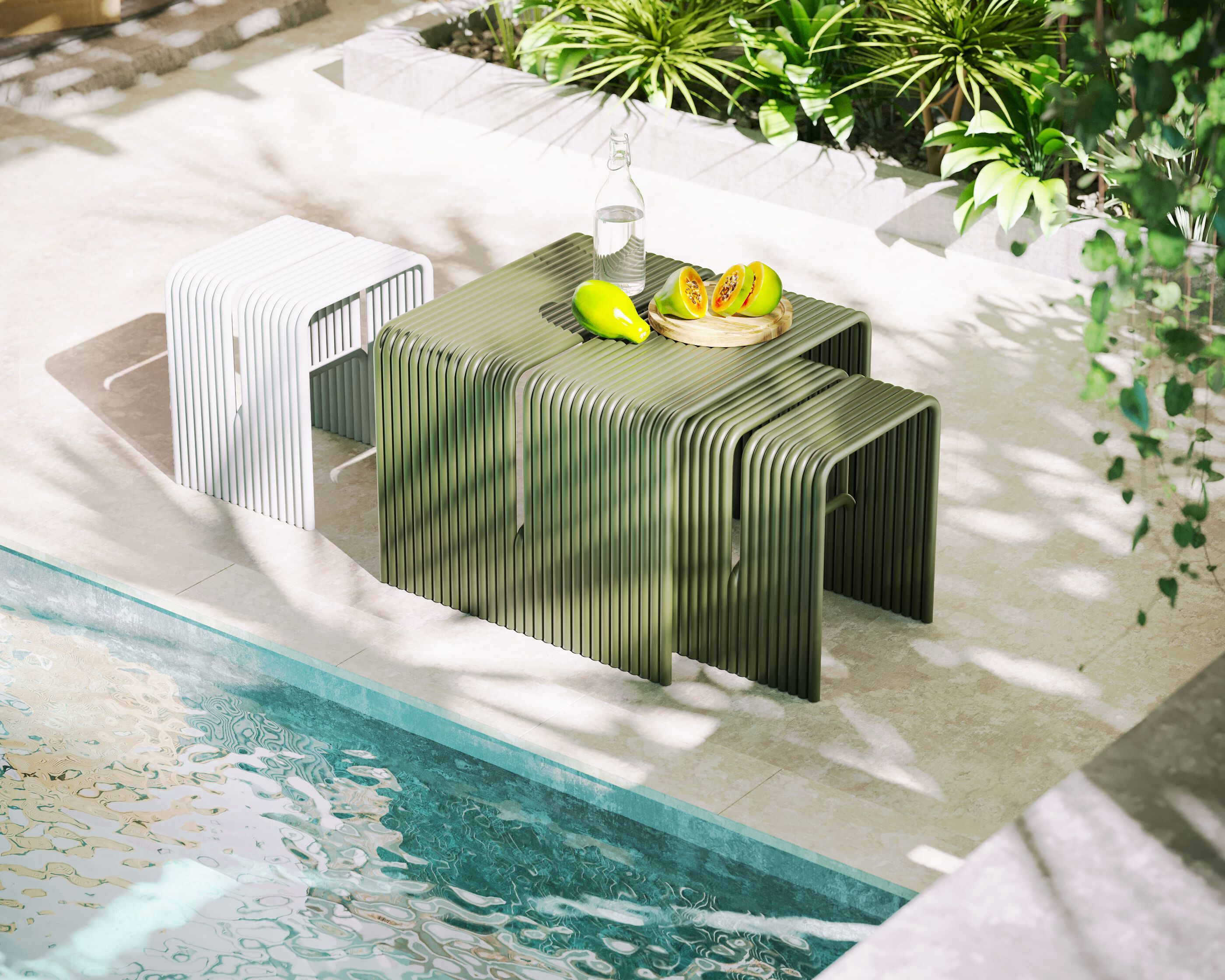 Алюминиевый низкий садовый стул с порошковым покрытием Joyf TUbe ARCH-00101089 - Вид №3