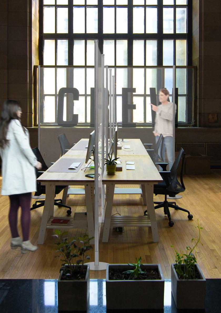 Slalom Отдельностоящая офисная перегородка из акрилового стекла Partition system sun-id-1384522 - Вид №2