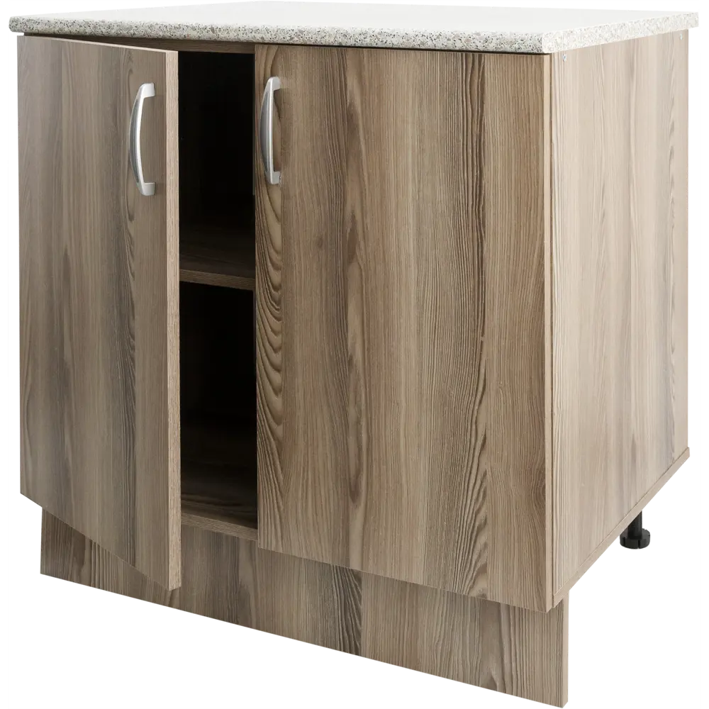 Шкаф напольный Дуб шато 80x86x60 см ЛДСП цвет тёмный орех Santreyd STLM-2173361 - Вид №1