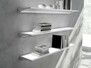 Domus Line Полка из алюминия и стекла со встроенной подсветкой