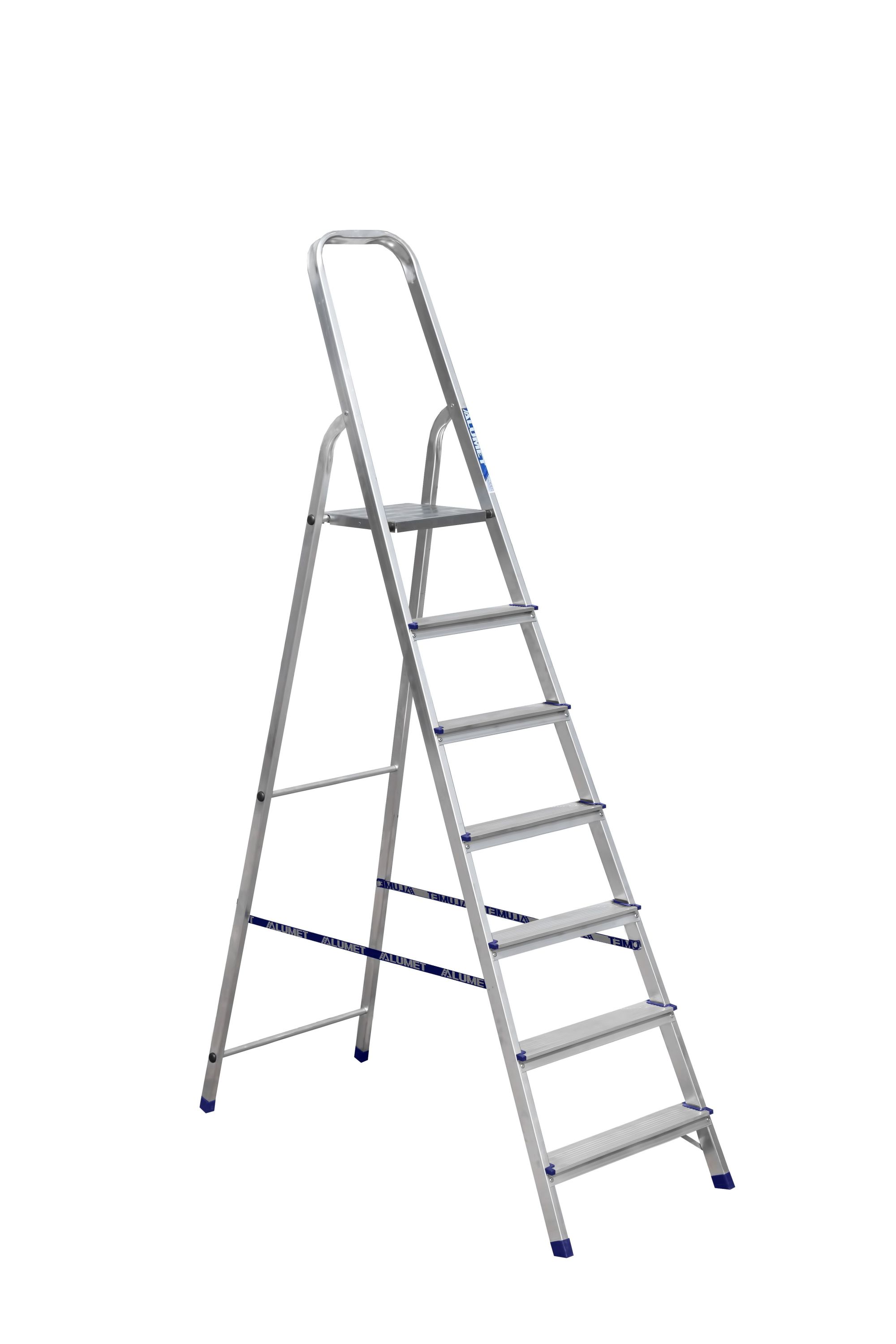 Стремянка алюминиевая 7 ст ALUMET Ам707 - Вид №1