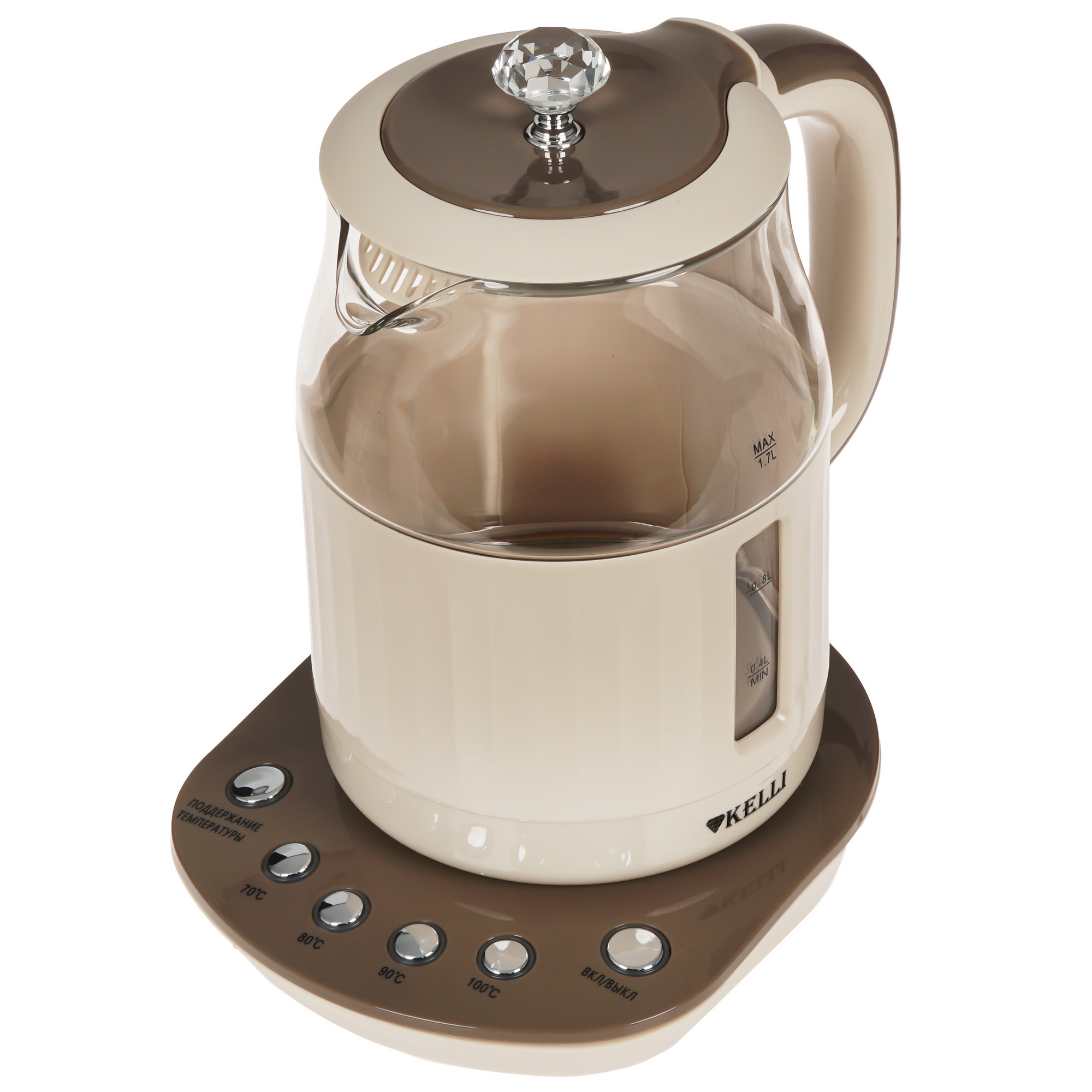 5356616 Электрочайник KELLI KL-1373 бежевый STDN-0087565 - Вид №2