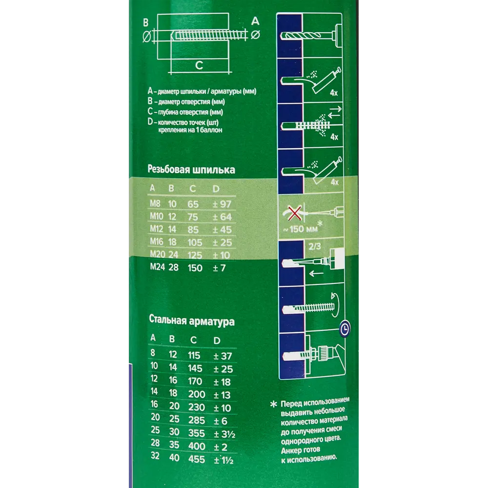 Анкер химический Партнер Winter V-Plus 400 BCR универсальный Santreyd STLM-2152764 - Вид №2