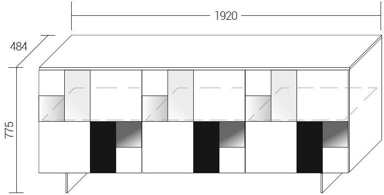 Dall'Agnese Комод из цветного стекла с распашными дверцами Glass sun-id-1376081 - Вид №1