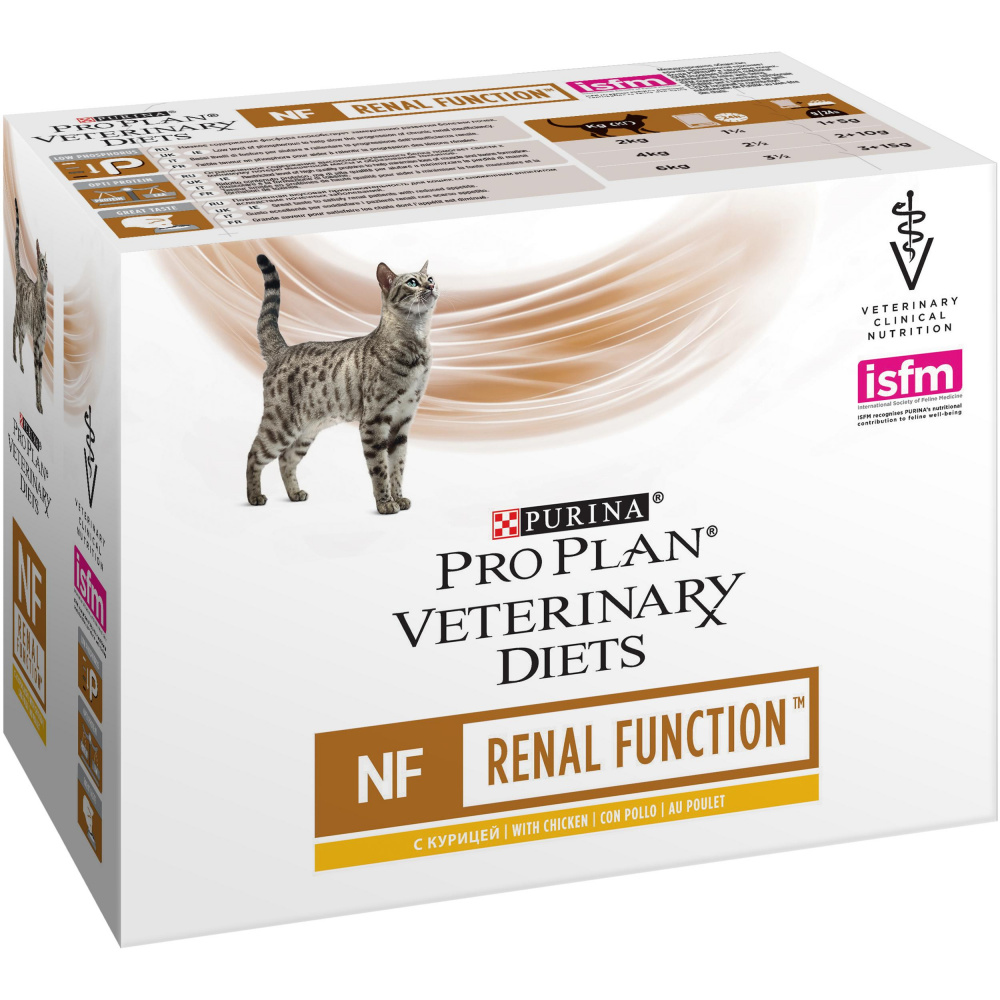 ПР0033171 Корм для кошек Veterinary Diets NF при хронической почечной недостаточности, курица пауч 85г Pro Plan  - Вид №10