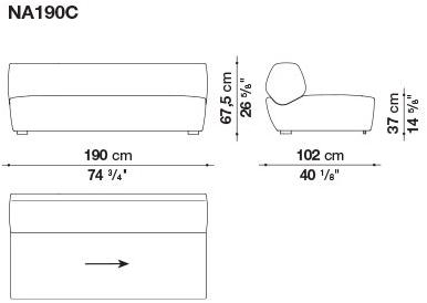 B&B Italia Модульный тканевый диван sun-id-1365656 - Вид №6