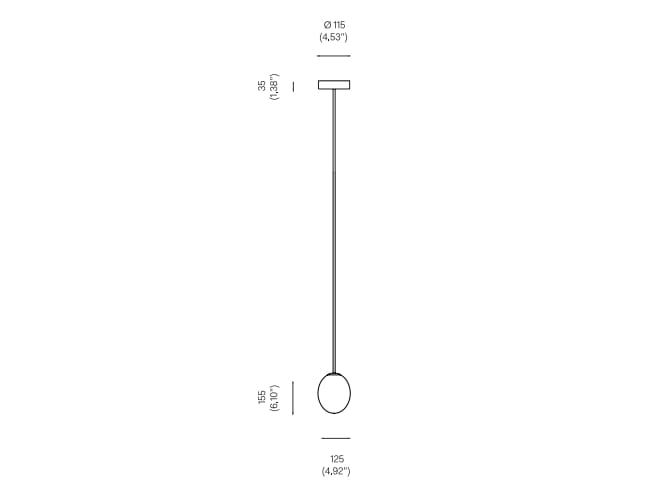 Опаловое стекло светодиодный подвесной светильник Michael Anastassiades философское яйцо ARCH-00071321 - Вид №2