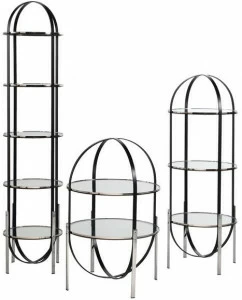 Roche Bobois Открытый отдельно стоящий стеклянный книжный шкаф