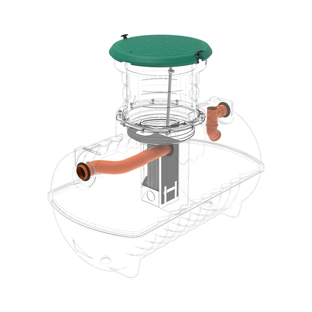 Септик трехкамерный Rostok Ground 4 1800 литров 660 л/сутки STLM-2071308 - Вид №9
