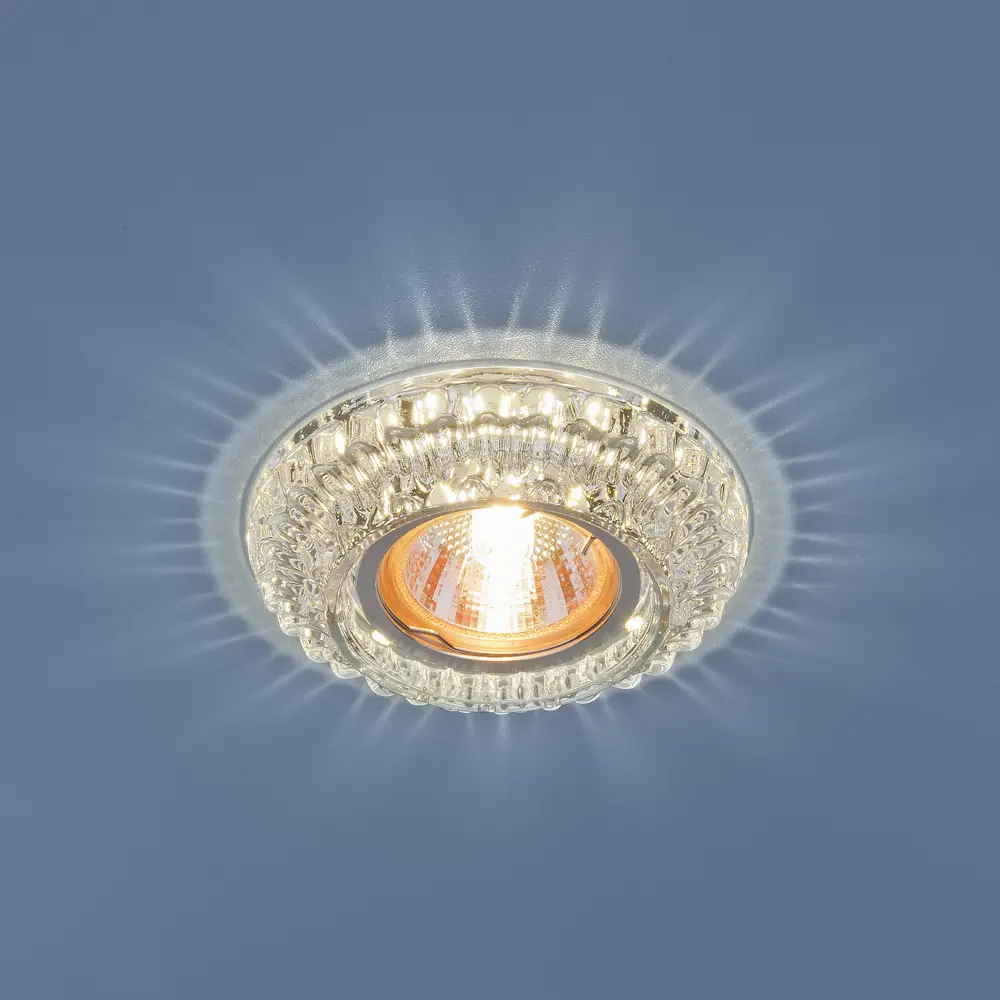 Спот точечный встраиваемый Elektrostandard 7247 под отверстие 60 мм, MR16 с LED-подсветкой, 1 м², цвет прозрачный 82013445 STLM-2079914  - Вид №3