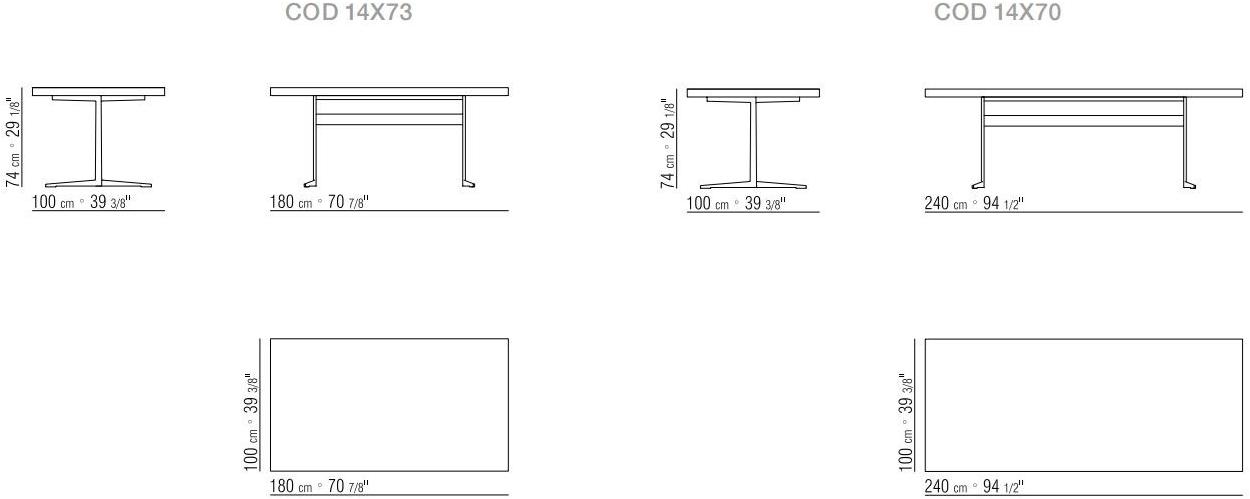 Flexform Прямоугольный деревянный стол Fly sun-id-1373450 - Вид №2