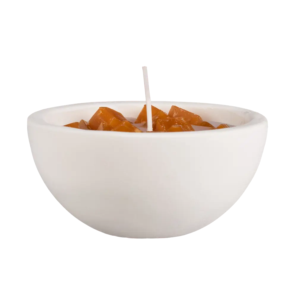 85883009 Свеча ароматизированная в гипсе Сандал бледно-коричневая 6 см STLM-0830589 Santreyd  - Вид №1