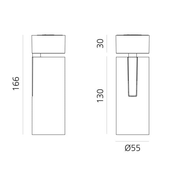 Регулируемый алюминиевый светодиодный прожектор Artemide вектор ARCH-00027423 - Вид №14