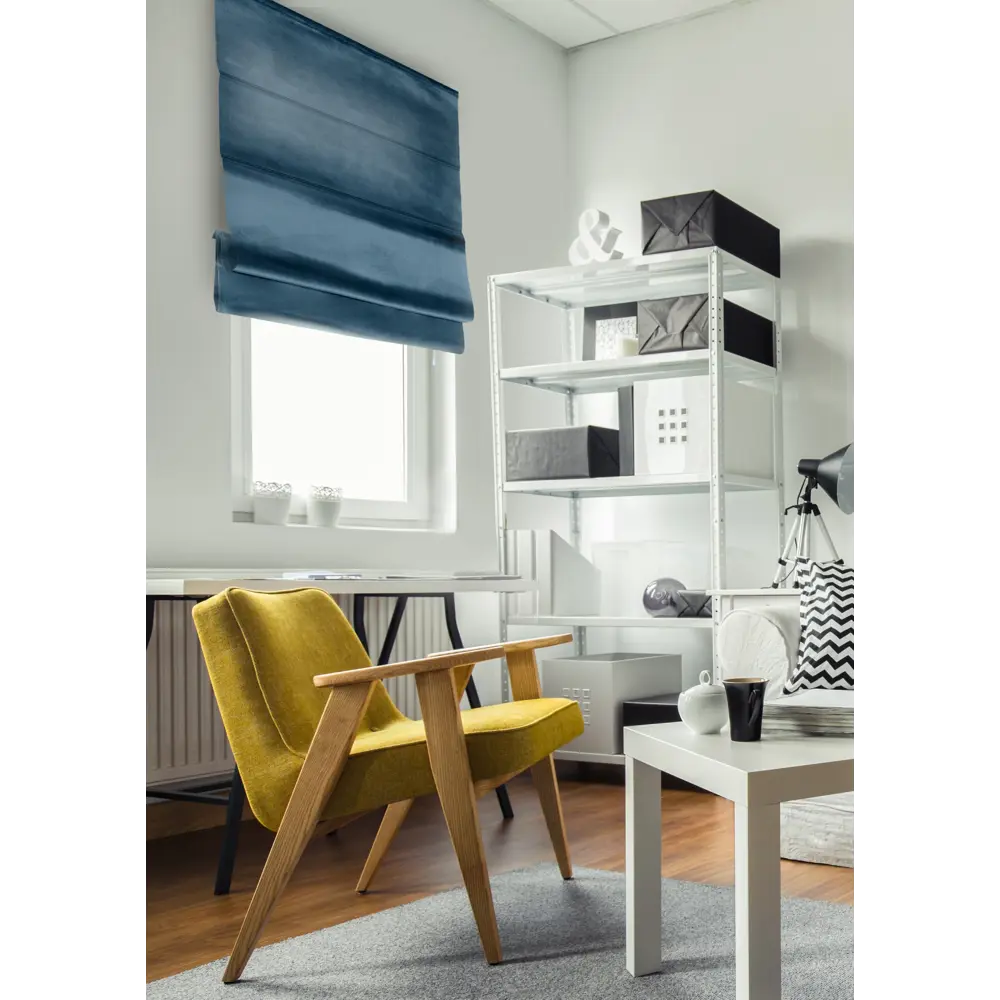 Штора римская Милфид, 60x160 см, цвет синий Santreyd STLM-2152831 - Вид №5