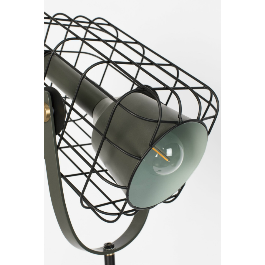 Лампа напольная Cage, черная White Label Living 5100075 - Вид №2