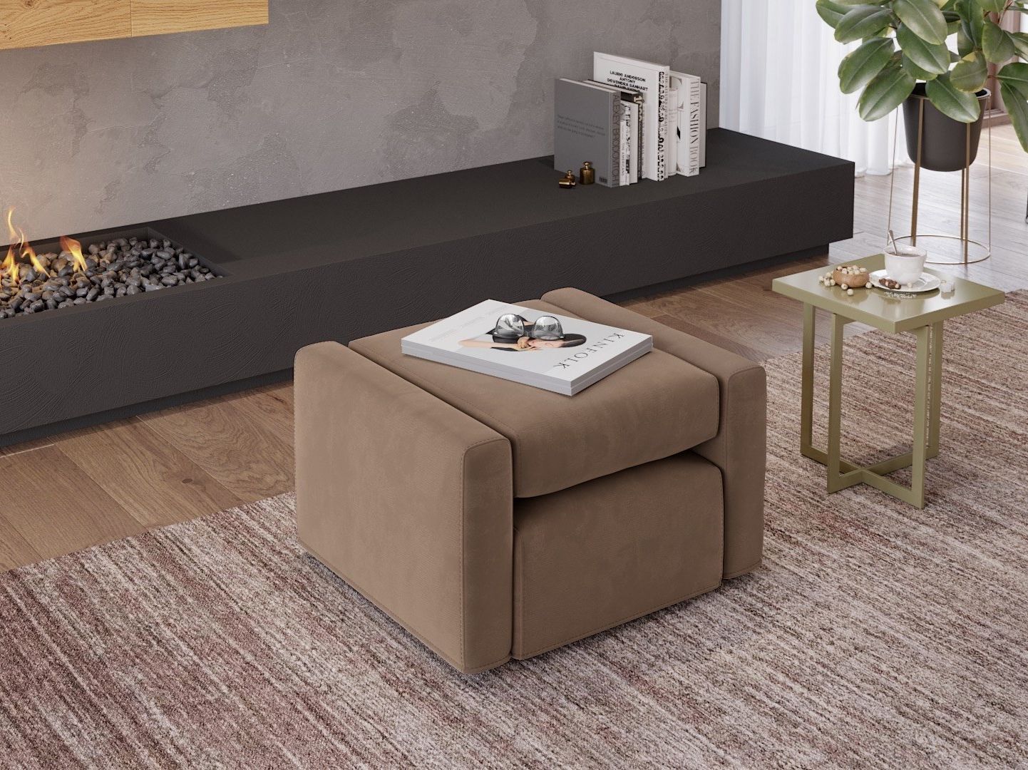 Закрывающийся тканевый стул с колесами Sofanella Samana ARCH-00120293 - Вид №3