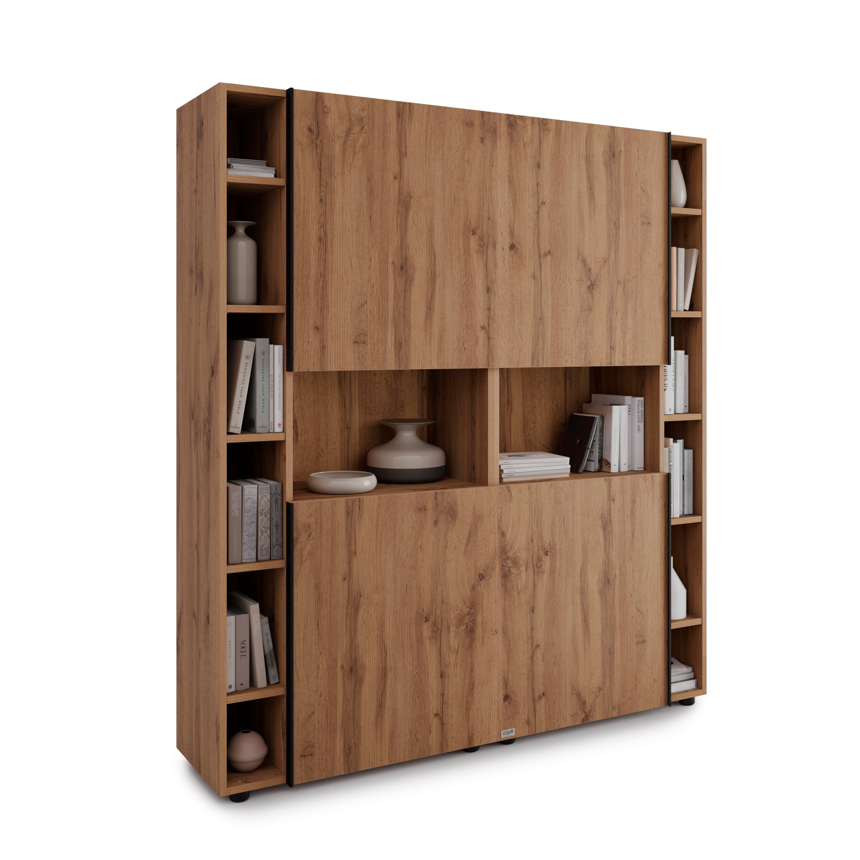 Настенный книжный шкаф из меламинированного материала Mobili Fiver ROMINA ARCH-00138664 - Вид №1