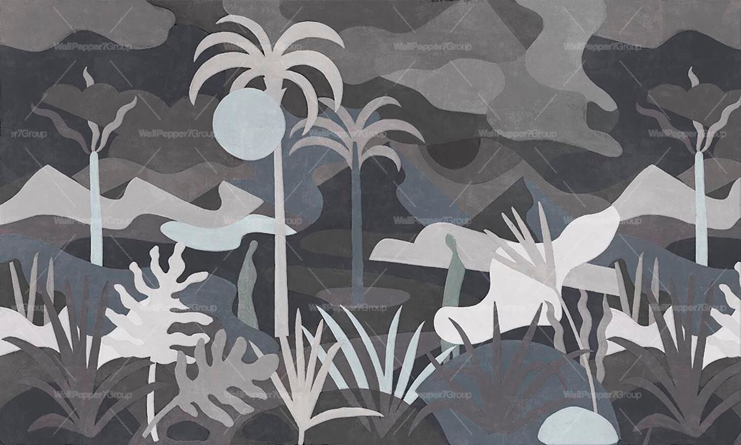 Тропические обои ПВХ бесплатно, экологически чистые, моющиеся WallPepper ADAM & EVE ARCH-00022723 - Вид №4