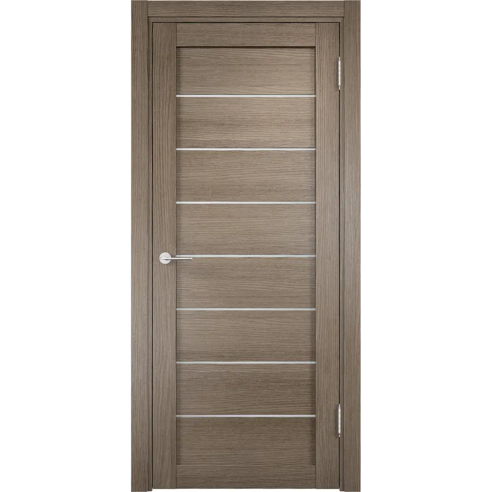 Полотно дверное глухое Мюнхен 80x200 см ламинация цвет дымчатый дуб 3D 17280601 STLM-2191489 VERDA 