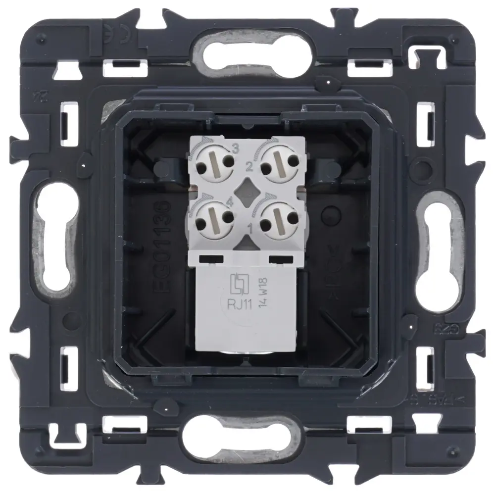 Розетка телефонная «Celiane» RJ11, цвет титан legrand STLM-2141136 - Вид №2