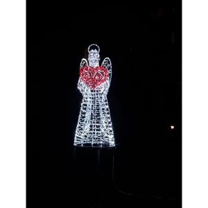 Электрическая светящиеся фигура Ангел 400 LED 70x160x70 см теплый белый свет 86164067 STLM-2162637