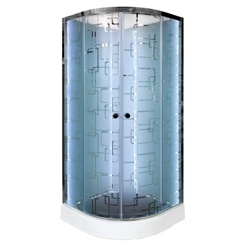 ЕМ4590 N с гидромассажем (гм.) Душевая кабина DETO Серия EM ЕМ1590 LED с гм. - Вид №32