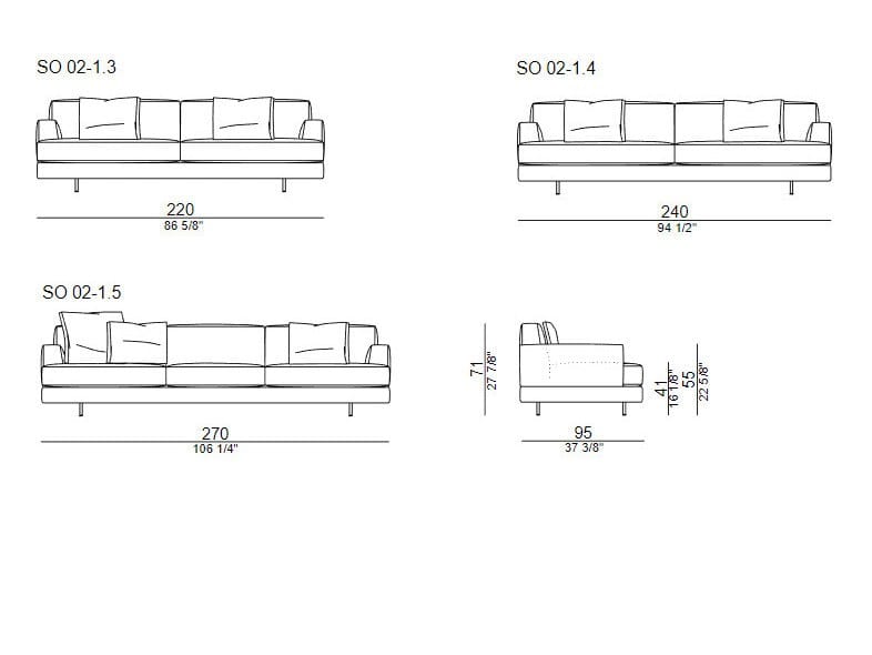 Тканевый диван с полуостровом CASA Италия ARCH-00080366 - Вид №7